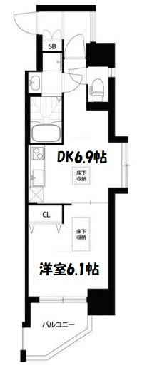 【間取り】 | Gramercy Juso-higashi 2nd