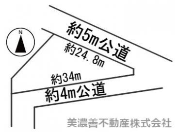 ５５７２８　郡上市高鷲町鮎立土地の区画図
