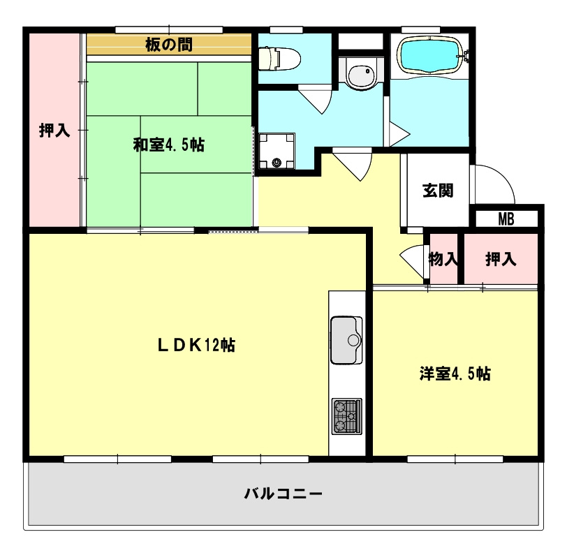 大久保東第一住宅の間取り|◆リフォーム済で即入居可能♪