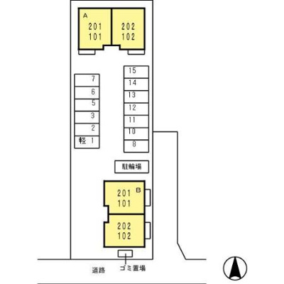 【区画図】 | アウスレーゼＮ A棟・B棟・
