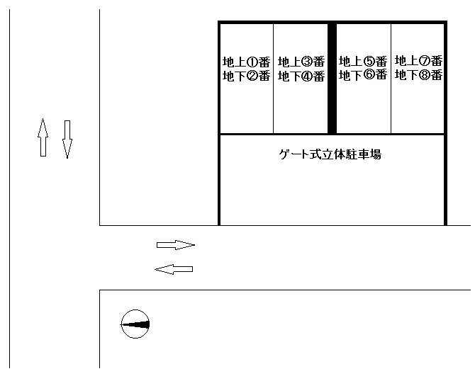 谷町６丁目　屋根付立体駐車場の間取り