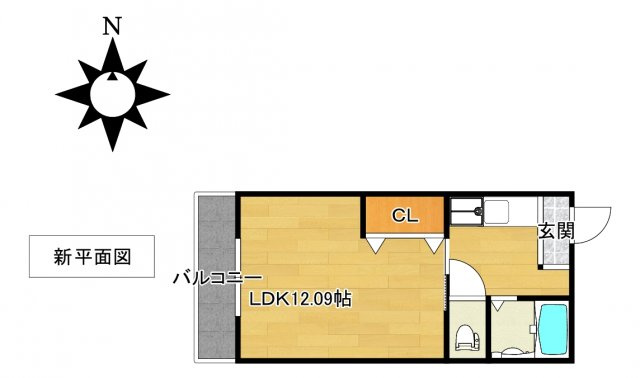 マンション桜橋の間取り