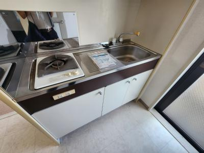 リバティ西陣のキッチン|1口ガスキッチン