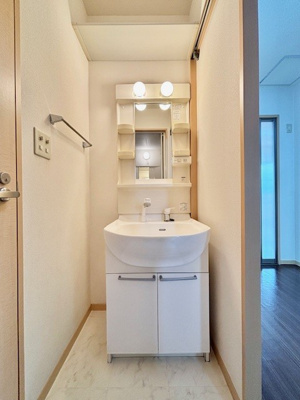 【洗面所】 | ミナミハイツフラワー | 脱衣スペースもあります