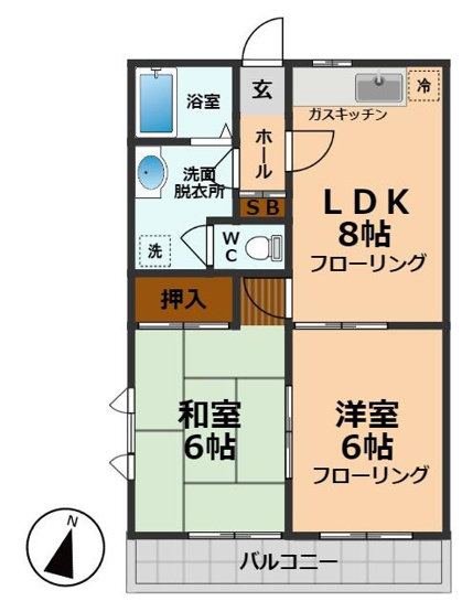 【間取り】 | メゾンリバーサイドＣ棟