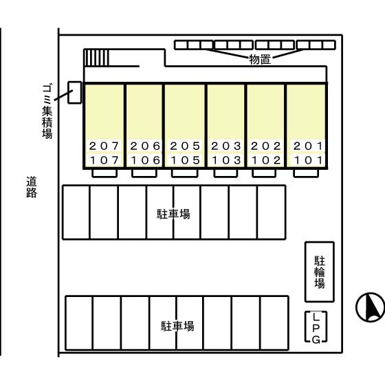プランドールの区画図