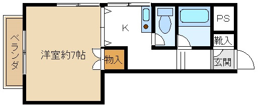 ベルメゾン一須賀Ⅲ号館の間取り|イメージ画像になります。