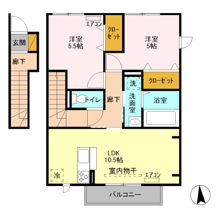 【間取り】 | デルニエ武川