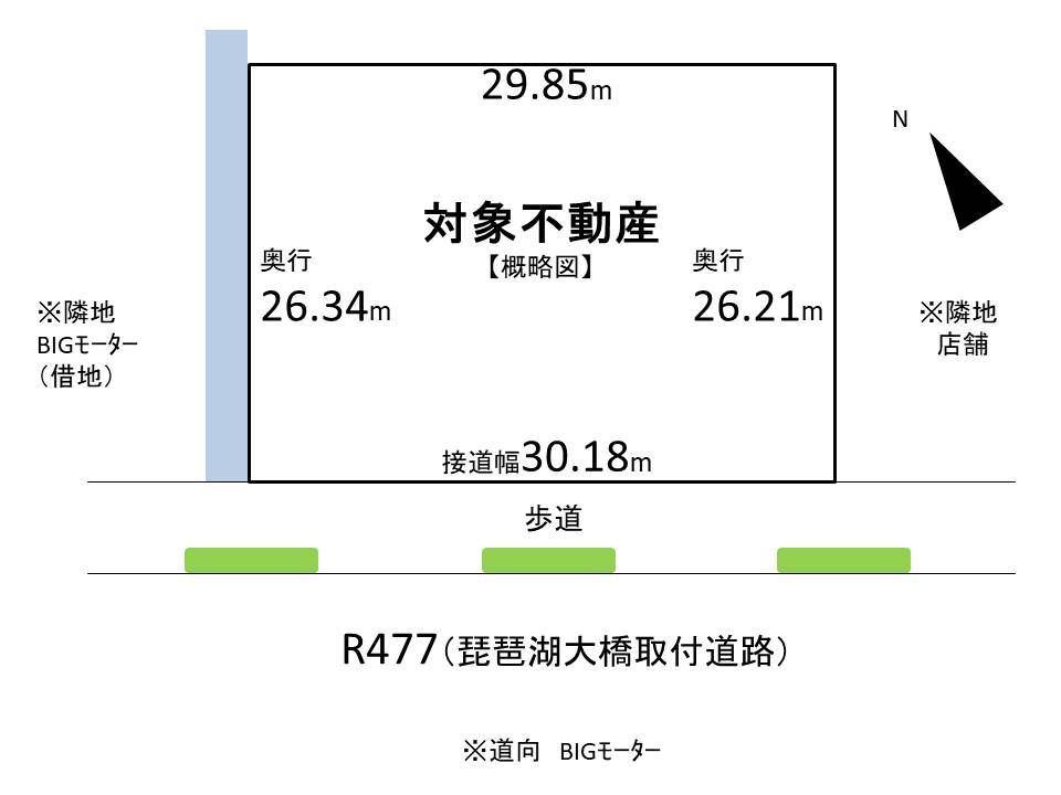 守山市水保町　売土地の土地図