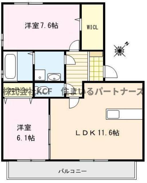 ハウスフリーデ五番館の間取り
