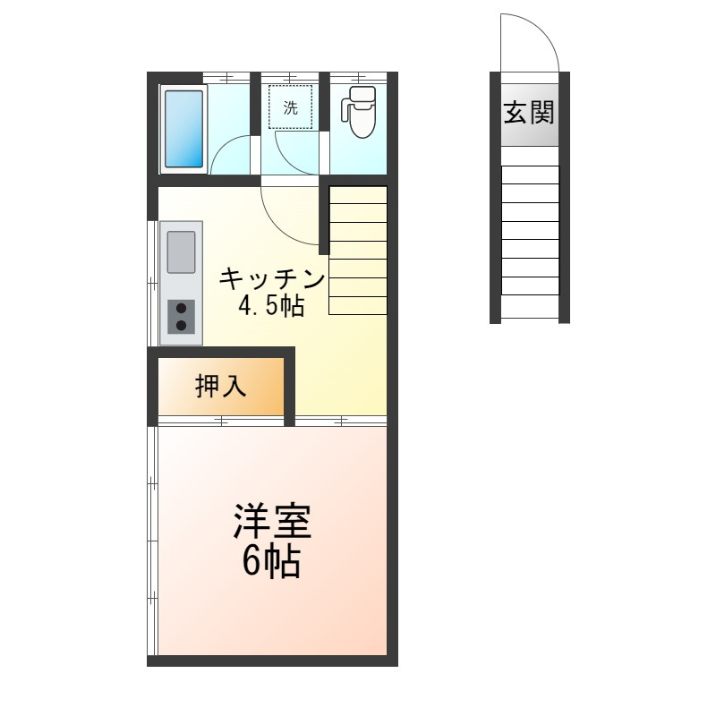 レ・アール南原の間取り