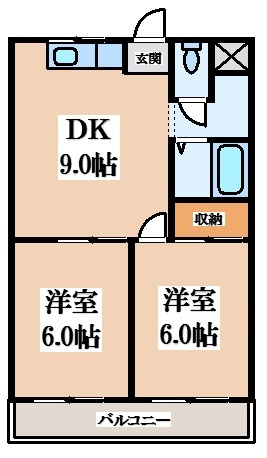 【間取り】 | プレアール蔀屋本町