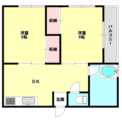 メゾン長田の間取り