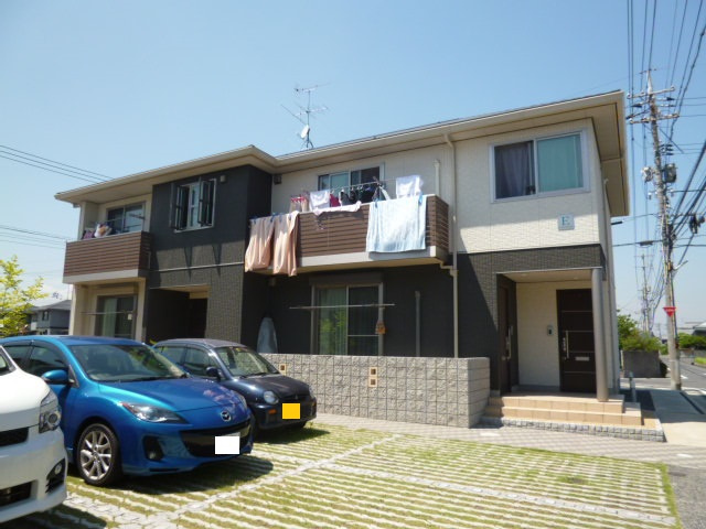 倉敷市茶屋町のアパートの外観