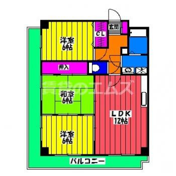 【間取り】 | メルローズ３０ | メルローズ３０の間取り