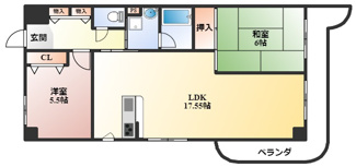 【間取り】 | エクロール北久