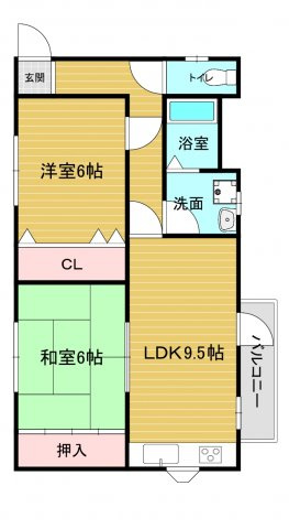 栄町ハイツの間取り