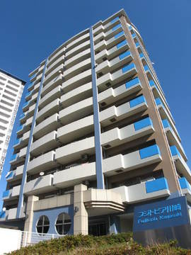 フジトピア川崎（川崎市幸区戸手4丁目）の外観|外観です　フジトピア川崎　3LDK+W　1996年12月築　JR東海道線「川崎」駅徒歩12分　上階角部屋につき、陽当たり・眺望・風通し良好！ ２面バルコニー！　家具付き・エアコン付き　　