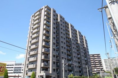 【外観】 | ベルドゥム―ル海老名弐番館5階　2SＬＤＫリフォーム済みマンション【仲介手数料無料】 | 南東向きの角住戸