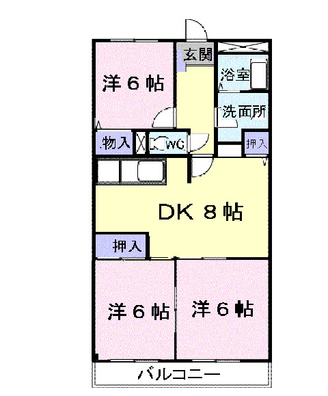 シャルム西之山の間取り