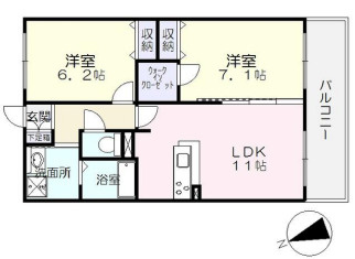 シャンブルミークの間取り