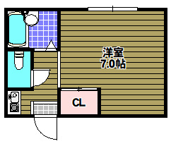 暁２１-0号館の間取り