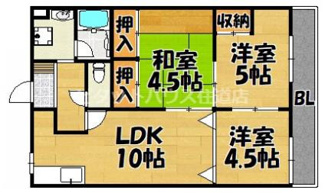 【間取り】 | ドリームネオポリス野崎Ⅰ