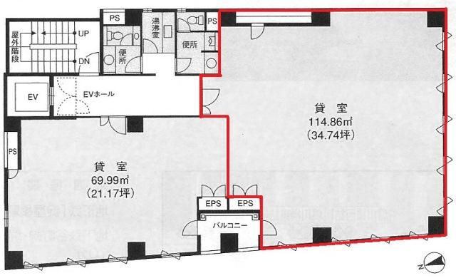 【間取り】 | センチュリー西天満ビル