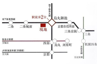【地図】 | イーグルコート烏丸御池