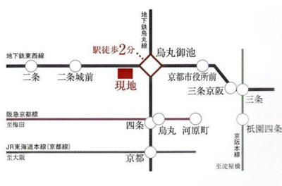 【地図】 | イーグルコート烏丸御池
