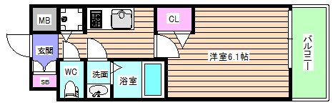 【間取り】 | プレサンス京町堀ノース