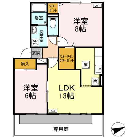 TMKホープⅡK棟の間取り