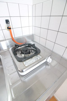 【キッチン】 | パル・なでしこ | 一口ガスコンロ付き