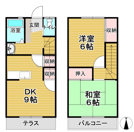 【間取り】 | サンフラワーハイツ | シングルからファミリーまで使い勝手の良い間取り