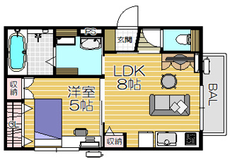 【間取り】 | アスピラシオンJR尼崎フロント