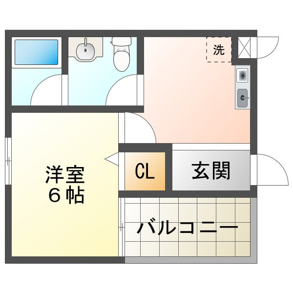 セルサス明石壱番館の間取り