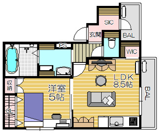 【間取り】 | アスピラシオンJR尼崎フロント