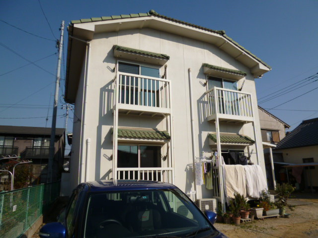 倉敷市日ノ出町１丁目のアパートの外観