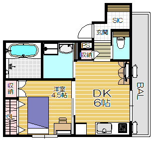 【間取り】 | アスピラシオンJR尼崎フロント