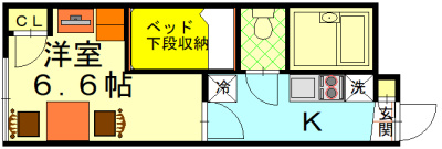 プレジール春日（旧レオパレス西院）の間取り