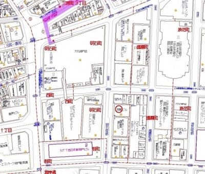 【地図】 | 明石町の事務所物件
