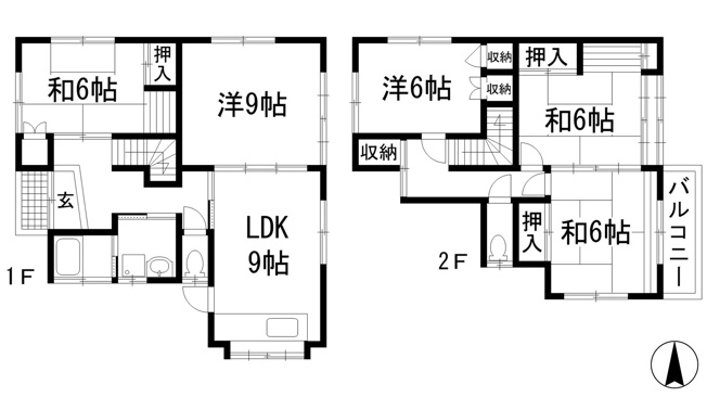 【間取り】 | 名塩ガーデン貸家