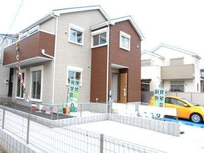 【外観】 | 新築　春日部　備後西　全2棟　1号棟　らすと1棟 | ・武里駅徒歩10分・一ノ割13分・駐車場2台並列・南向き・20.5帖リビング・備後小・武里中・