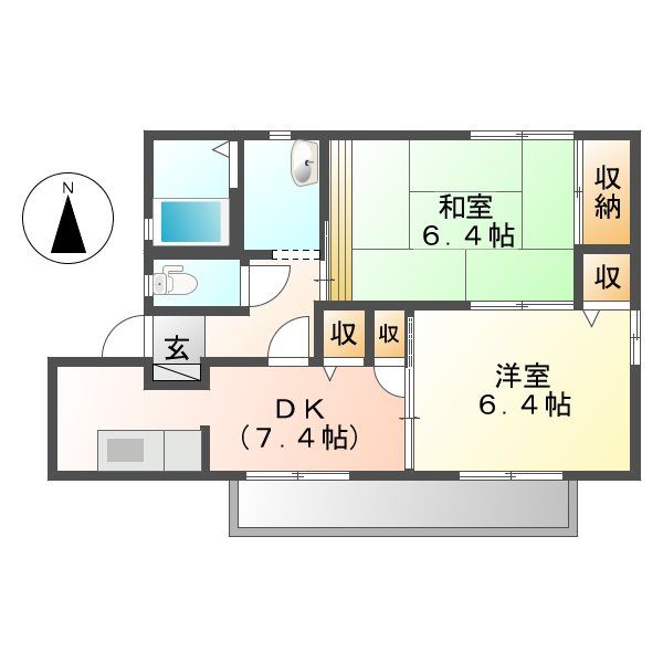 ジョワイユーマーサＣの間取り