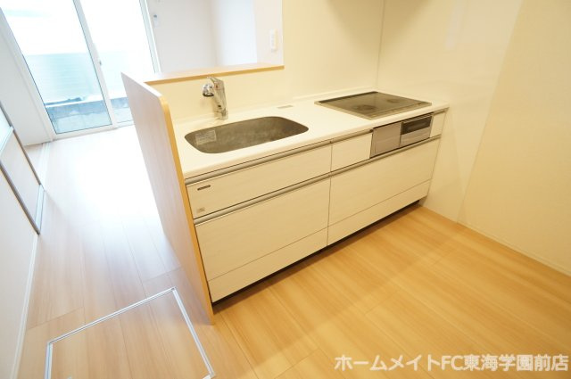 熊本市東区御領５丁目のアパートのキッチン