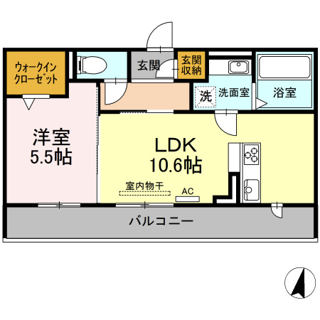 ヴィラージュの間取り