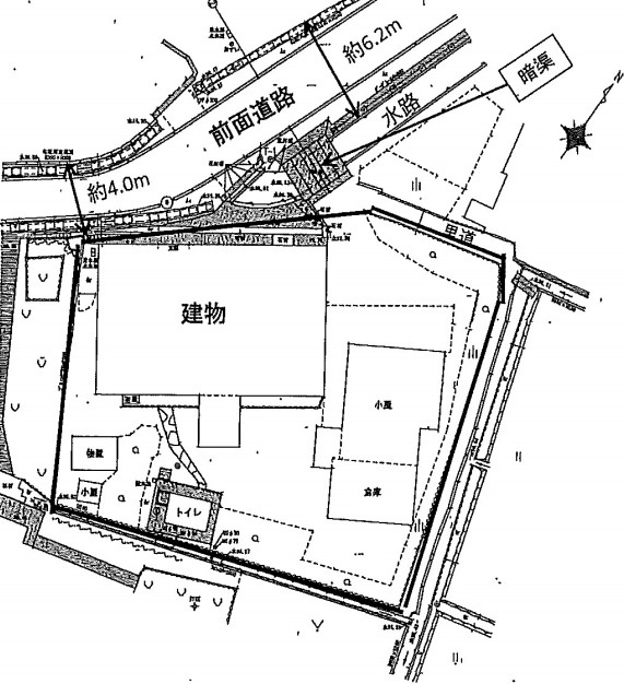 近江八幡市安土町石寺　売土地の土地図