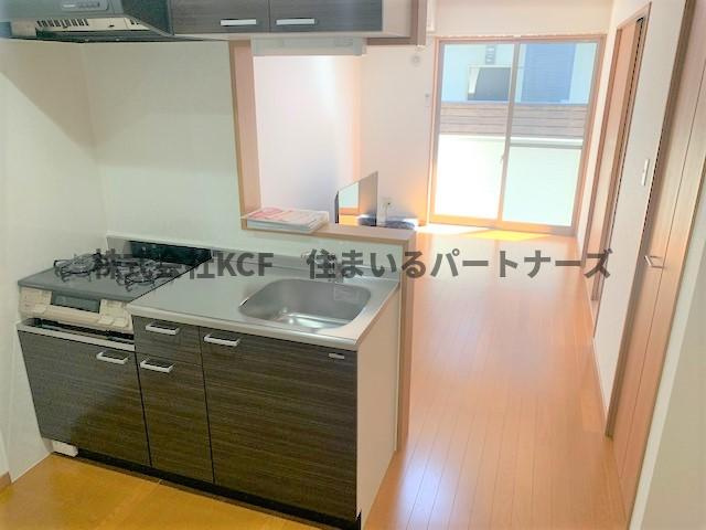 ビオス広川C棟のキッチン|きれいなキッチンです