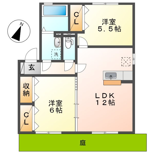 ソレアード松家の間取り