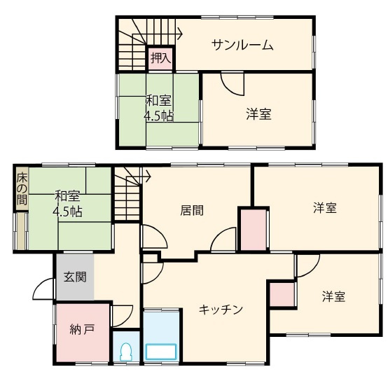 ★土地63坪★堀込ガレージ付き★池田市伏尾町中古戸建♪の画像